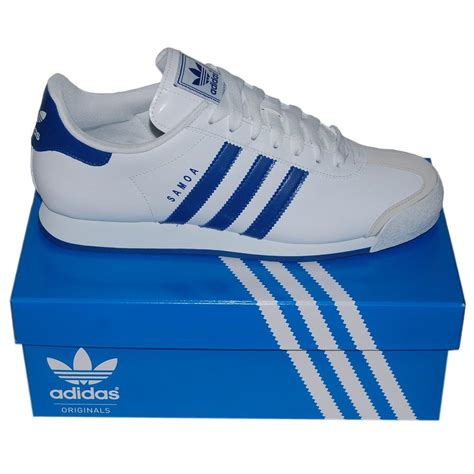 adidas samoa blue and white.